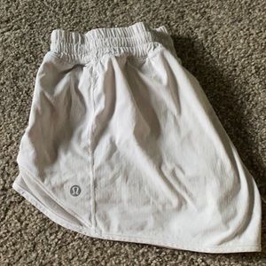 lululemon women’s  white athletic shorts